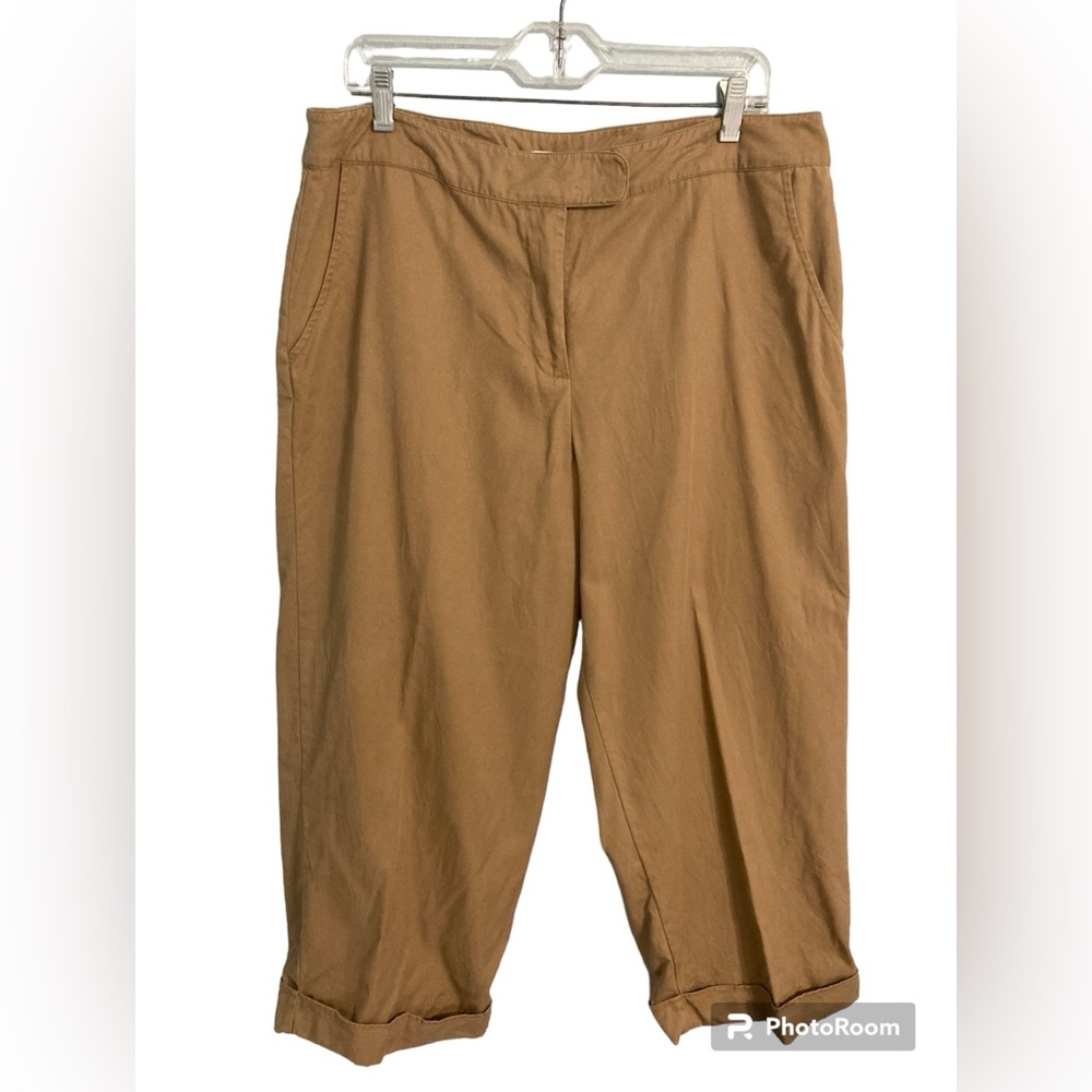 ORVIS wide leg cropped pants Size 16